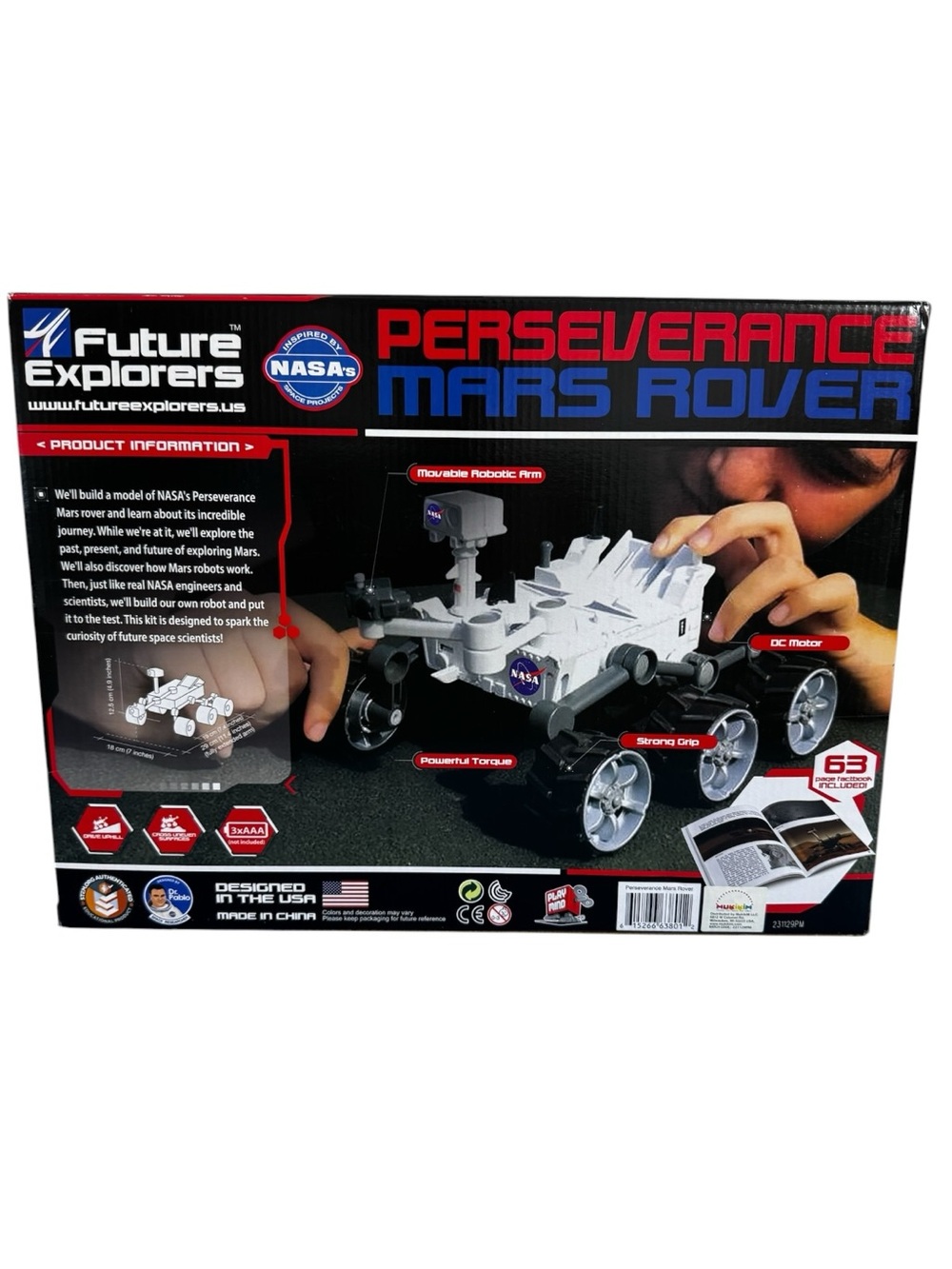 NASA Future Explorers Mars Rover STEM Build & Model Robotic Arm Kit - Picture 2 of 4
